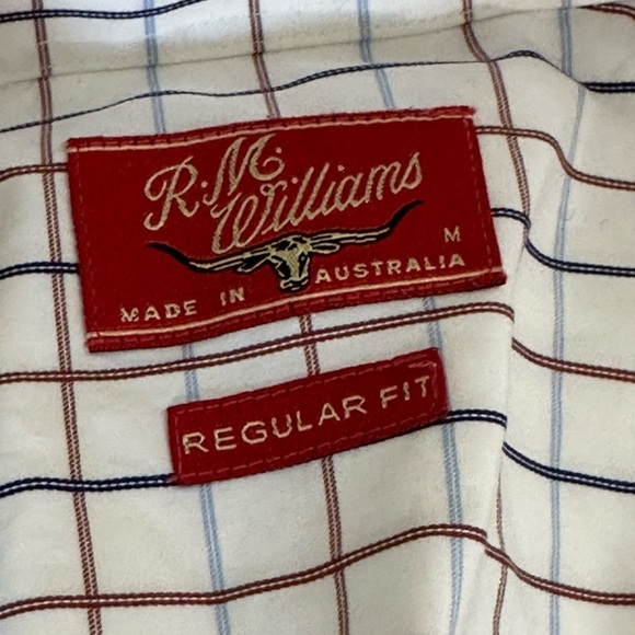 R.M. Williams Men’s Check Shirt – Size Medium, Regular Fit, Made in Australia - Picture 8 of 8